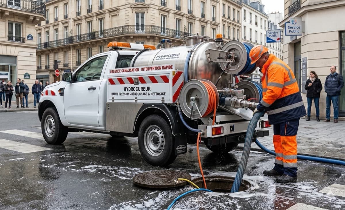 Débouchage de canalisation avec furet professionnel